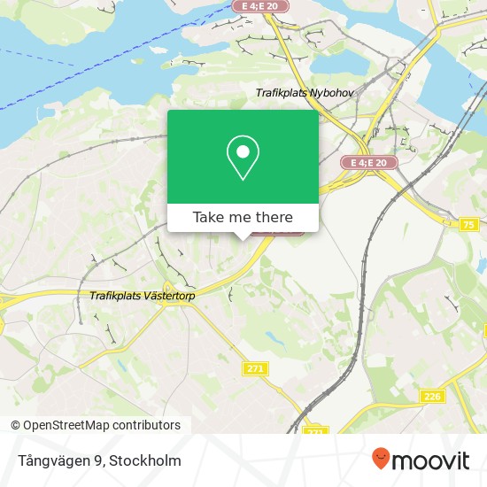 Tångvägen 9 karta