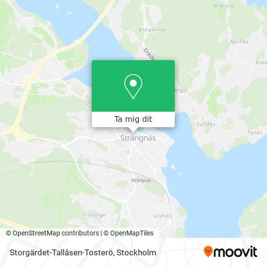 Storgärdet-Tallåsen-Tosterö karta