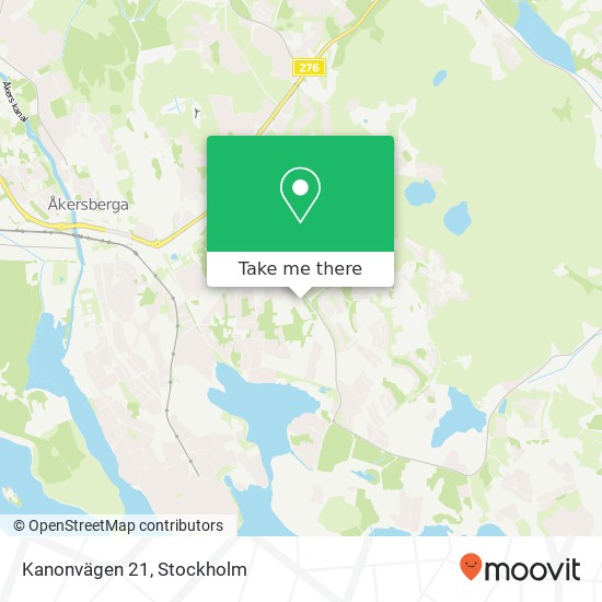 Kanonvägen 21 karta