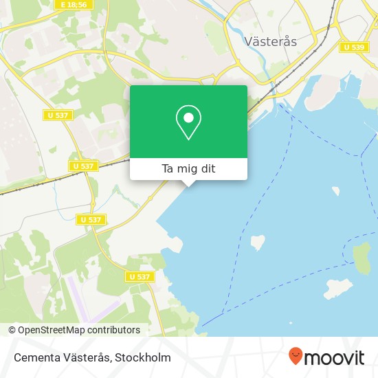 Cementa Västerås karta