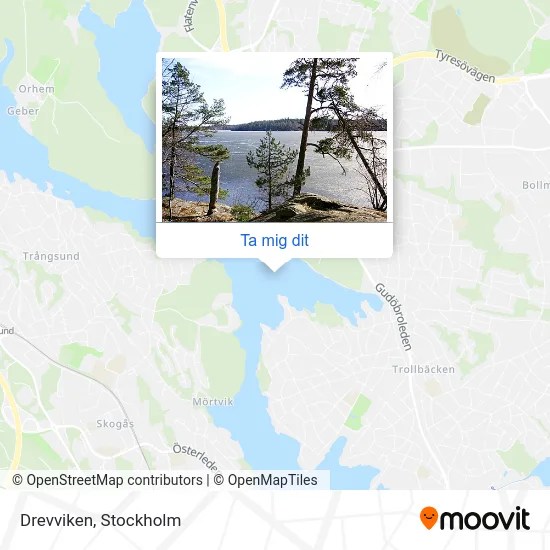 Drevviken karta