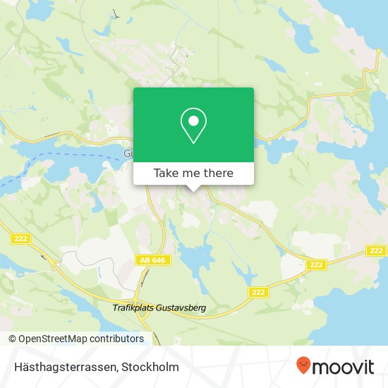 Hästhagsterrassen karta