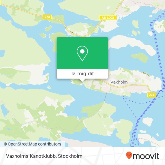 Vaxholms Kanotklubb karta