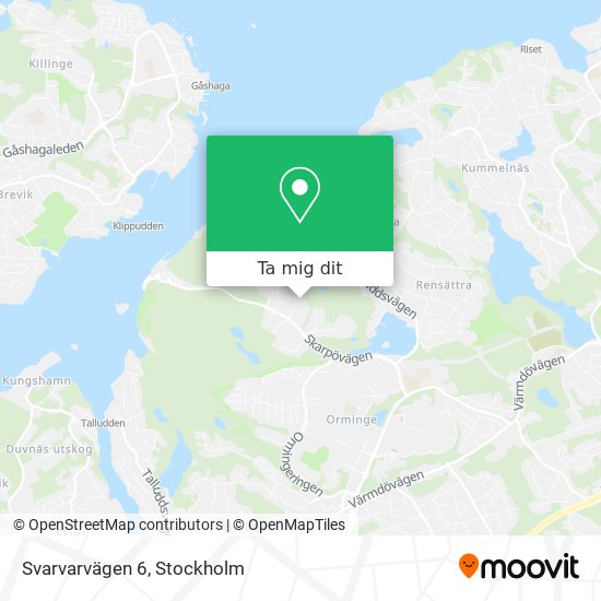 Svarvarvägen 6 karta