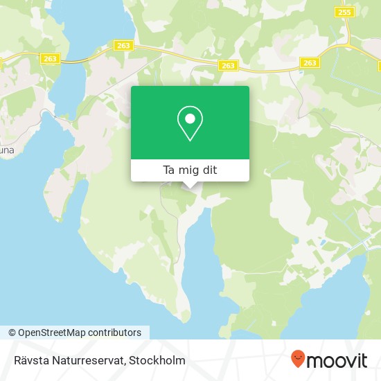 Rävsta Naturreservat karta