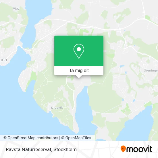 Rävsta Naturreservat karta