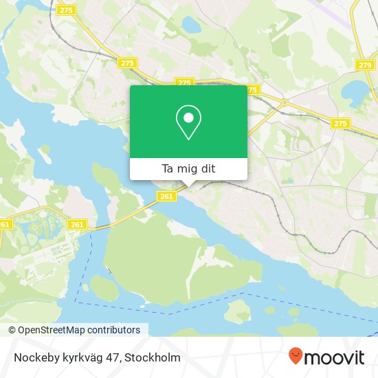 Nockeby kyrkväg 47 karta