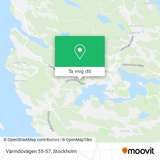 Värmdövägen 55-57 karta