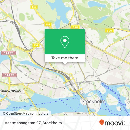 Västmannagatan 27 karta