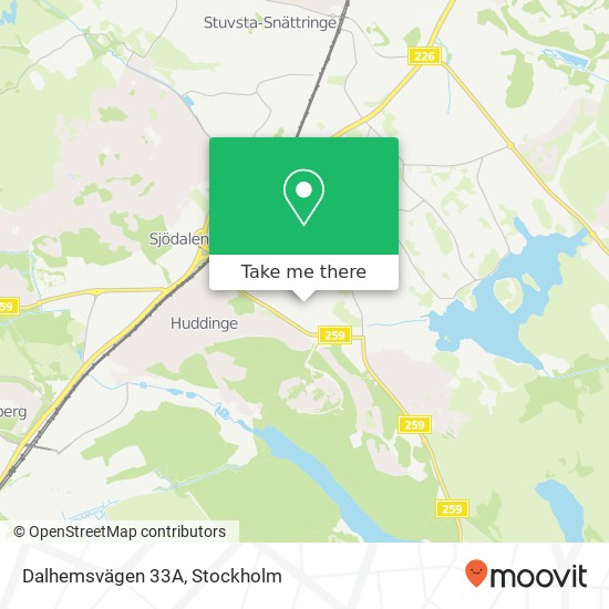 Dalhemsvägen 33A karta