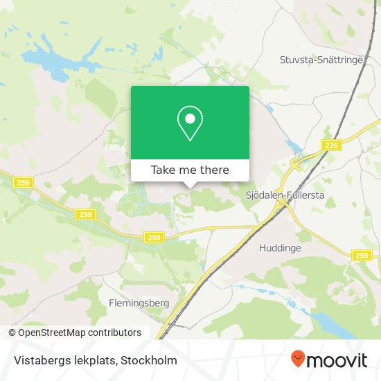 Vistabergs lekplats karta