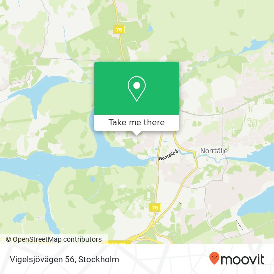 Vigelsjövägen 56 karta