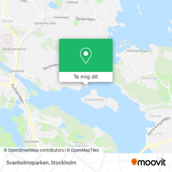 Svanholmsparken karta
