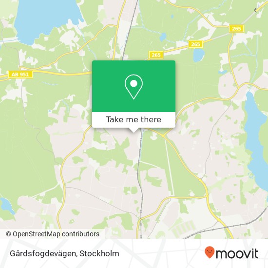 Gårdsfogdevägen karta