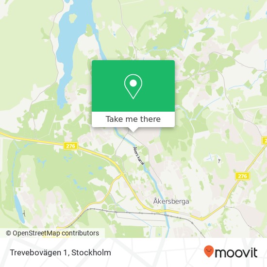 Trevebovägen 1 karta