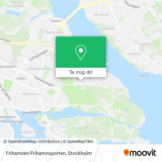 Frihamnen Frihamnsporten karta