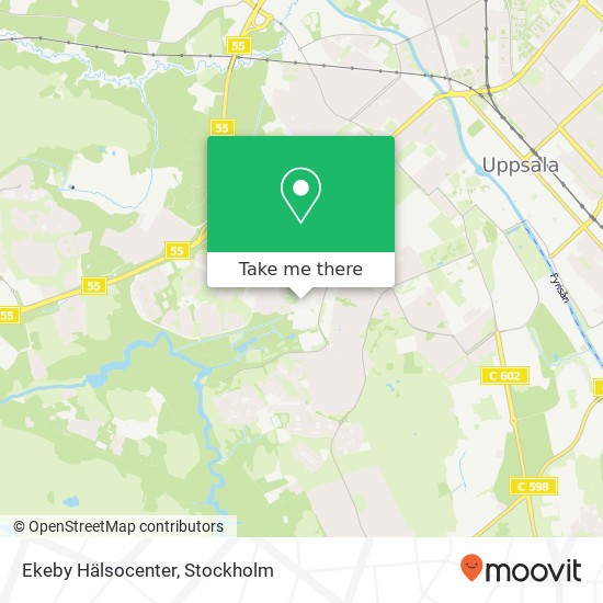 Ekeby Hälsocenter karta