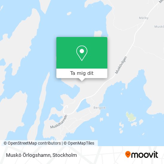 Muskö Örlogshamn karta