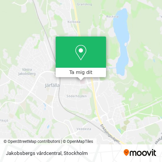 Jakobsbergs vårdcentral karta