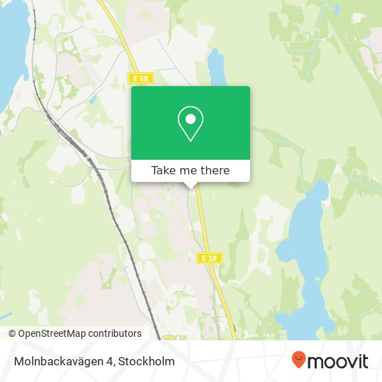 Molnbackavägen 4 karta