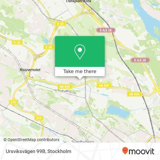 Ursviksvägen 99B karta