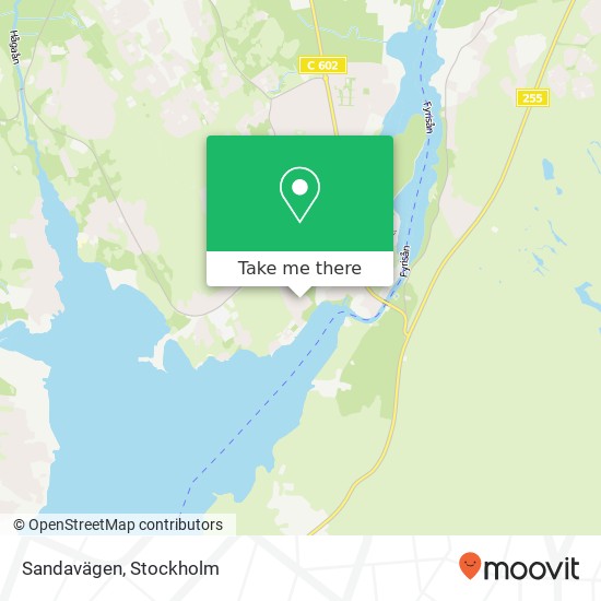 Sandavägen karta