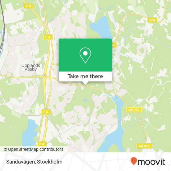 Sandavägen karta