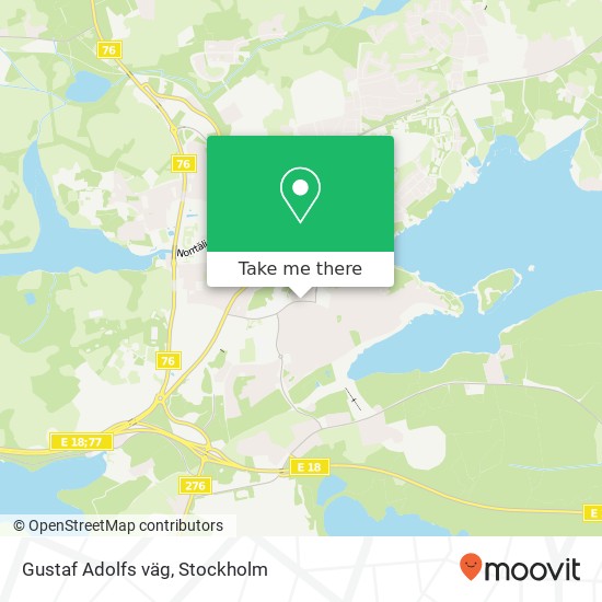 Gustaf Adolfs väg karta