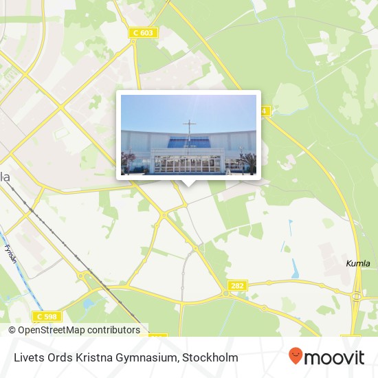 Livets Ords Kristna Gymnasium karta