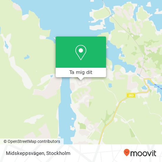 Midskeppsvägen karta