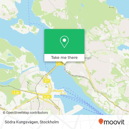 Södra Kungsvägen karta