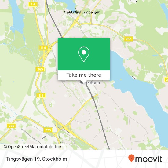 Tingsvägen 19 karta