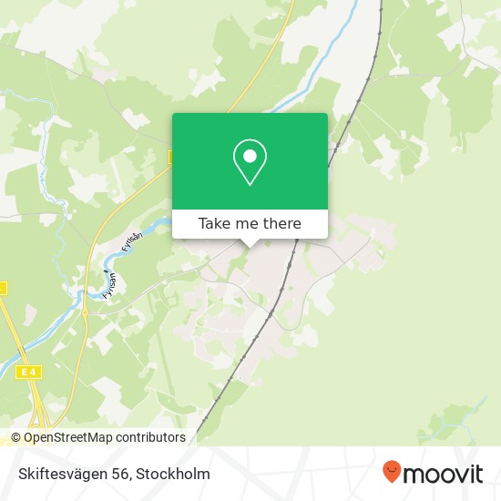 Skiftesvägen 56 karta