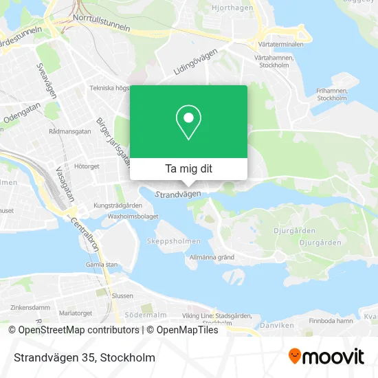 Strandvägen 35 karta