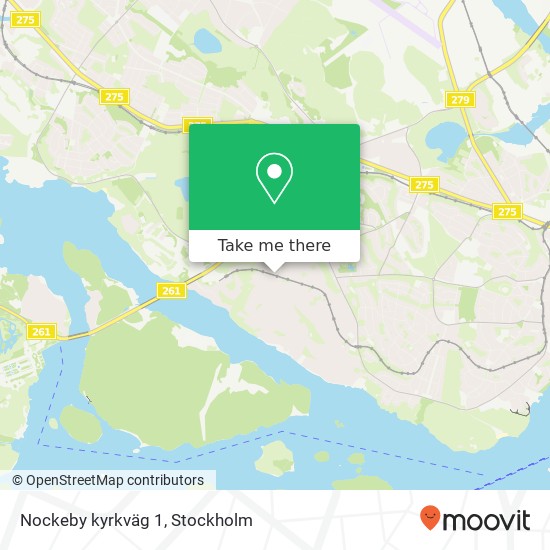 Nockeby kyrkväg 1 karta