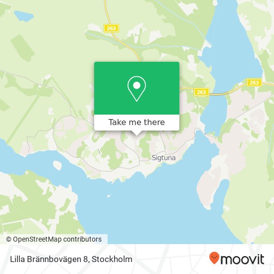 Lilla Brännbovägen 8 karta