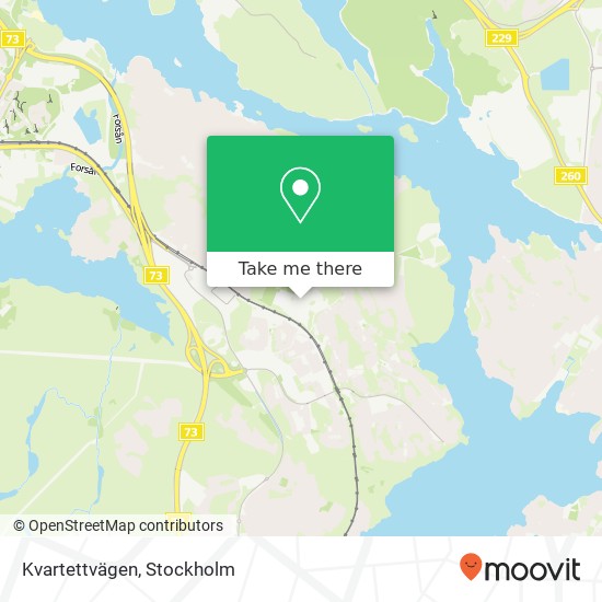 Kvartettvägen karta