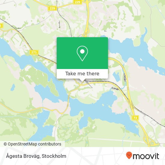 Ågesta Broväg karta