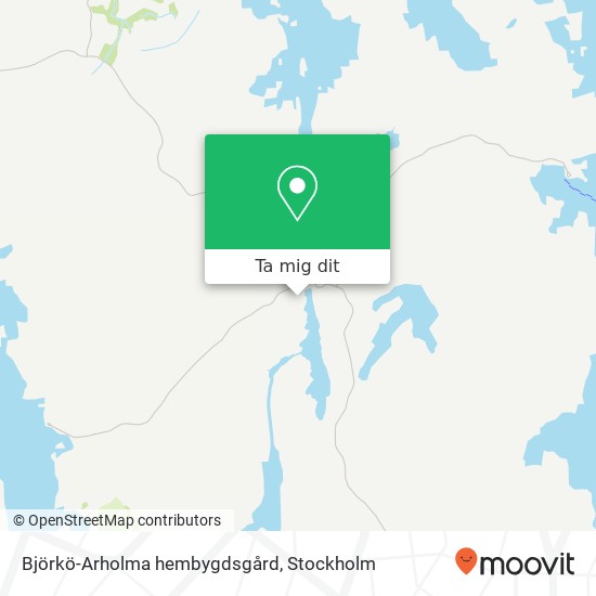 Björkö-Arholma hembygdsgård karta