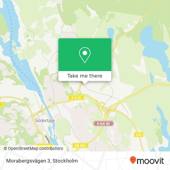 Morabergsvägen 3 karta