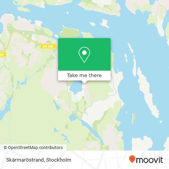 Skärmaröstrand karta