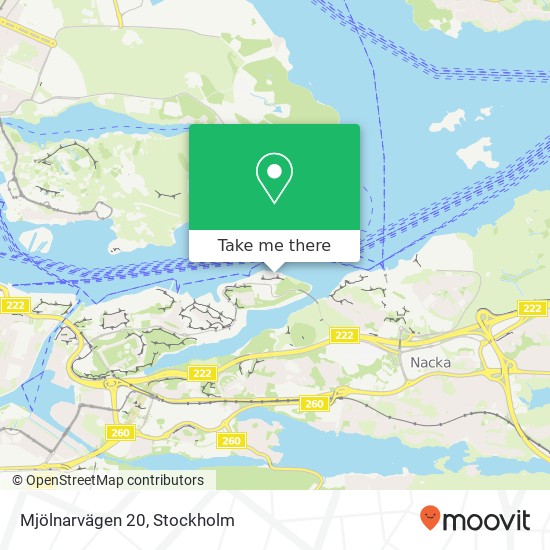 Mjölnarvägen 20 karta