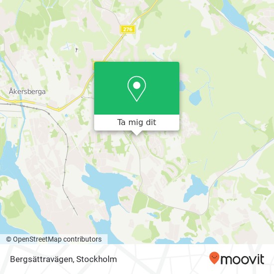 Bergsättravägen karta