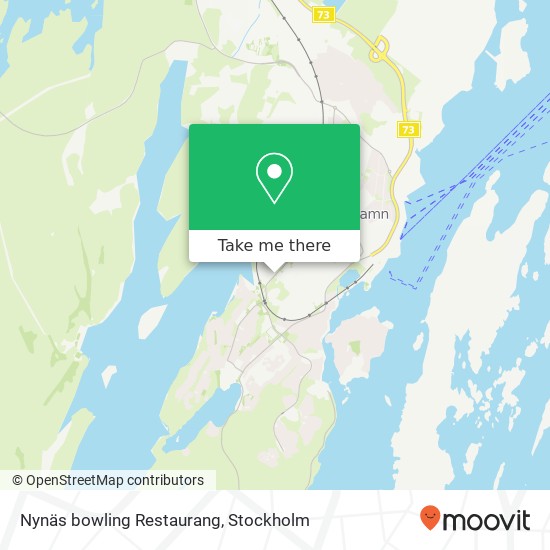 Nynäs bowling Restaurang, Idunvägen 25 SE-149 31 Nynäshamn karta