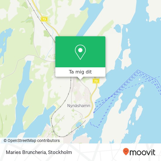 Maries Bruncheria, Nynäsvägen 26 SE-149 40 Nynäshamn karta