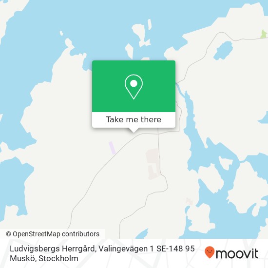 Ludvigsbergs Herrgård, Valingevägen 1 SE-148 95 Muskö karta