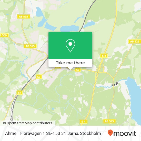Ahmeli, Floravägen 1 SE-153 31 Järna karta