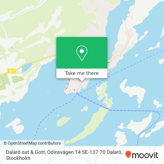 Dalarö ost & Gott, Odinsvägen 14 SE-137 70 Dalarö karta