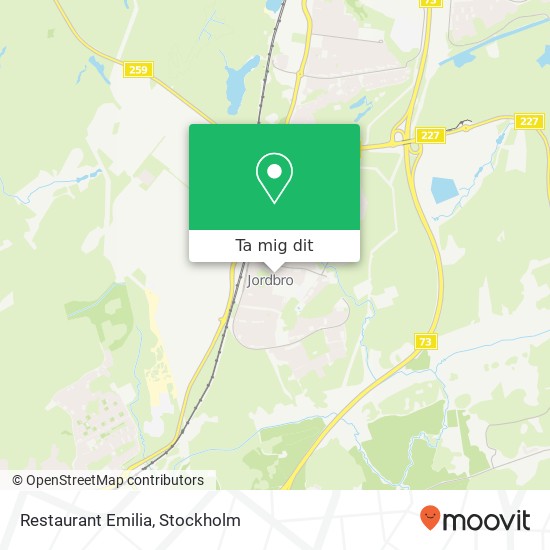 Restaurant Emilia, Blockstensvägen SE-137 65 Jordbro karta