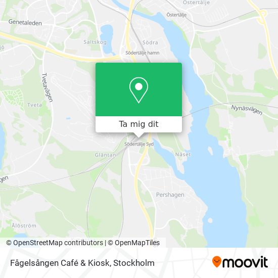 Fågelsången Café & Kiosk karta